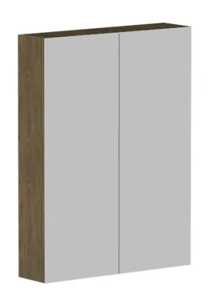 Ascot Mirror Cabinet 600mm Natural Walnut | Made From MDF In Timber Look By Raymor by Raymor, a Vanity Mirrors for sale on Style Sourcebook
