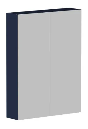 Ascot Mirror Cabinet 600mm Oxford | Made From MDF In Blue By Raymor by Raymor, a Vanity Mirrors for sale on Style Sourcebook