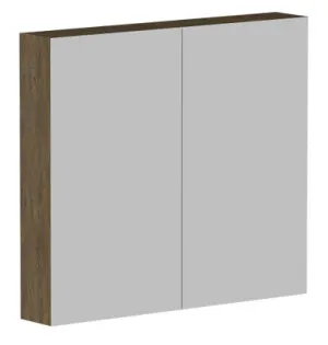 Ascot Mirror Cabinet 900mm Natural Walnut | Made From MDF In Timber Look By Raymor by Raymor, a Vanity Mirrors for sale on Style Sourcebook