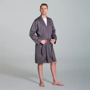 Men's Alessio Robe - Bamboo Cotton, L/XL, Navy Blue - Canningvale by Canningvale, a Bathrobes for sale on Style Sourcebook