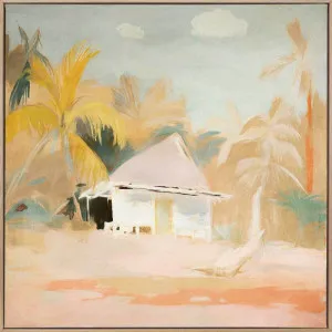 The Beach Hut I Canvas Art Print by Urban Road, a Prints for sale on Style Sourcebook