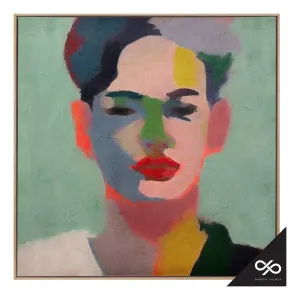 Chromatic Box Framed Canvas in 123 x 123cm by OZ Design, a Painted Canvases for sale on Style Sourcebook