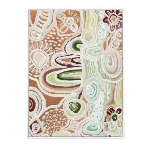 River Tan Portrait Canvas in 93 x 123cm by OzDesignFurniture, a Painted Canvases for sale on Style Sourcebook