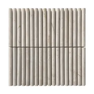 Utica Limestone Mini Flute Mosaic by Tile Republic, a Natural Stone Tiles for sale on Style Sourcebook