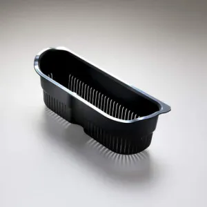 Colander D Shape Suits Nu-Petite Sinks Charcoal In Grey By Oliveri by Oliveri, a Food Preparation for sale on Style Sourcebook