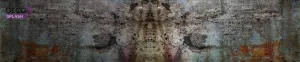 DecoSplash Chrome Collection - GRUNGE STONE by DecoSplash, a Solid Surfaces for sale on Style Sourcebook
