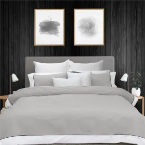 Bas Phillips New York Pewter and White Quilt Cover Set by null, a Quilt Covers for sale on Style Sourcebook