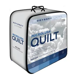 Odyssey Living Microlush Winter Cumulus 400GSM Quilt by null, a Quilts & Bedspreads for sale on Style Sourcebook