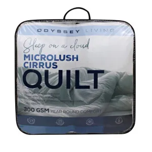 Odyssey Living Microlush All Seasons Cirrus 300GSM Quilt by null, a Quilts & Bedspreads for sale on Style Sourcebook