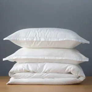 Canningvale Alessia Quilt Cover Set - Carrara White, King, Bamboo Cotton by Canningvale, a Quilt Covers for sale on Style Sourcebook
