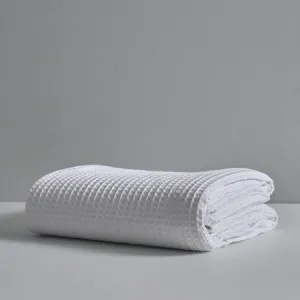 Waffle Blankets - Oatmeal Melange, King/Super King, Luxury Cotton by Canningvale, a Blankets & Throws for sale on Style Sourcebook