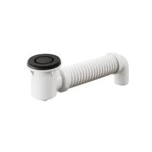 Bath Bend Pop Down with Connector - Matte Black by ABI Interiors Pty Ltd, a Traps & Wastes for sale on Style Sourcebook