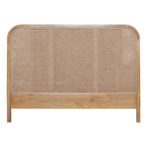 Willow Queen Bed Framehead in Mangowood Clear  / Rattan by OZ Design, a Bed Heads for sale on Style Sourcebook