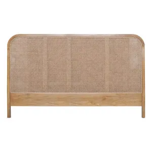Willow King Bed Framehead in Mangowood Clear / Rattan by OZ Design, a Bed Heads for sale on Style Sourcebook