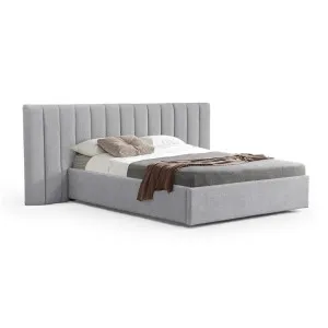 Ralph Wide Base Queen Bed Frame - Spec Grey with Storage by Interior Secrets - AfterPay Available by Interior Secrets, a Beds & Bed Frames for sale on Style Sourcebook