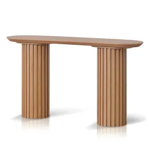 Marty 1.4m Console Table - Natural Oak by Interior Secrets - AfterPay Available by Interior Secrets, a Console Table for sale on Style Sourcebook