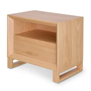 Ex Display - Jaxson Bedside Table - Natural Oak by Interior Secrets - AfterPay Available by Interior Secrets, a Bedside Tables for sale on Style Sourcebook
