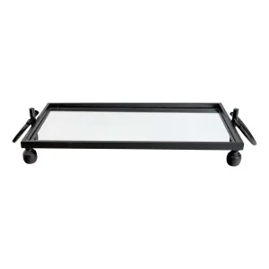 Blair Tray With Handles 57.5x10.5cm in Black by OZ Design, a Trays for sale on Style Sourcebook