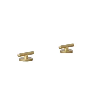 Barre Assembly Bench-Mounted Taps - Brushed Brass by ABI Interiors Pty Ltd, a Bathroom Taps & Mixers for sale on Style Sourcebook