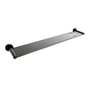 Bloom Shower Shelf | Made From Brass In Brushed Gunmetal By ADP by ADP, a Shelves & Soap Baskets for sale on Style Sourcebook