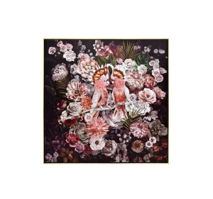 Cockatoo In Love Wall Art Canvas 100cm x 100cm by Luxe Mirrors, a Artwork & Wall Decor for sale on Style Sourcebook