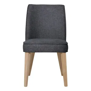 Hogan Dining Chair in Belfast Charcoal / Clear by OzDesignFurniture, a Dining Chairs for sale on Style Sourcebook