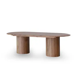 Adsila 2.4m Oval Dining Table - Natural by Interior Secrets - AfterPay Available by Interior Secrets, a Dining Tables for sale on Style Sourcebook