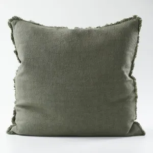 Luca® Boho Linen Cushion in Khaki  |  Cover Only 40x60cm  |  Eadie Lifestyle by null, a Cushions, Decorative Pillows for sale on Style Sourcebook