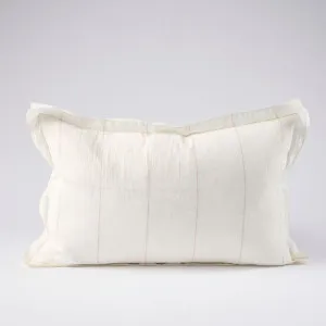 Carter Linen Cushion in Off White w' Natural Stripe  |  Cover Only 40x60cm  |  Eadie Lifestyle by null, a Cushions, Decorative Pillows for sale on Style Sourcebook