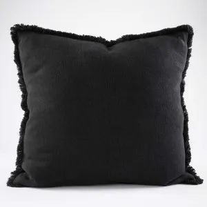 Luca® Boho Linen Cushion in Black  |  Cover Only 40x60cm  |  Eadie Lifestyle by null, a Cushions, Decorative Pillows for sale on Style Sourcebook