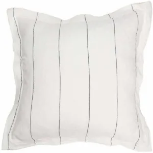Carter Linen Cushion in Off White w' Charcoal Stripe  |  Filled Cushion 40x60cm  |  Eadie Lifestyle by null, a Cushions, Decorative Pillows for sale on Style Sourcebook