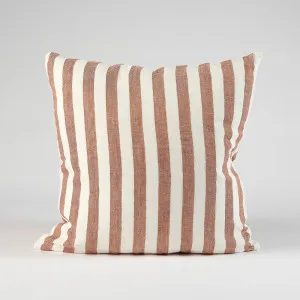 Santi Linen Cushion in Off White/Nutmeg Stripe  |  Cover Only 40x60cm  |  Eadie Lifestyle by null, a Cushions, Decorative Pillows for sale on Style Sourcebook