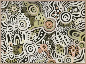 My Country Green Canvas Art Print by Urban Road, a Aboriginal Art for sale on Style Sourcebook