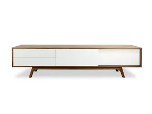 Ex Display - Hendrix 2.1m Wooden TV Entertainment Unit - Walnut by Interior Secrets - AfterPay Available by Interior Secrets, a Entertainment Units & TV Stands for sale on Style Sourcebook