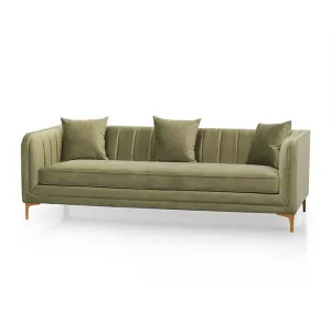 Scott 3 Seater Fabric Sofa - Elegant Sage by Interior Secrets - AfterPay Available by Interior Secrets, a Sofas for sale on Style Sourcebook