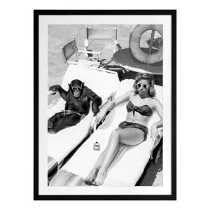 Poolside Pet Framed Print in 84 x 105cm by OZ Design, a Prints for sale on Style Sourcebook