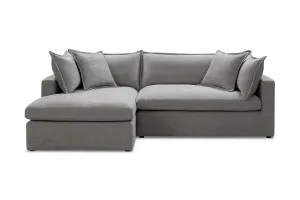Haven Left Chaise Sofa, Grey, by Lounge Lovers by Lounge Lovers, a Sofas for sale on Style Sourcebook