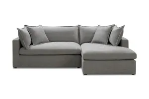 Haven Right Chaise Sofa, Grey, by Lounge Lovers by Lounge Lovers, a Sofas for sale on Style Sourcebook