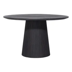 Mecca Round Dining Table 130cm in Reclaimed Teak Chocolate by OZ Design, a Dining Tables for sale on Style Sourcebook