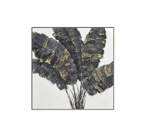 Hand Painted Noir Luminescence Wall Art Canvas 100cm x 100cm by Luxe Mirrors, a Artwork & Wall Decor for sale on Style Sourcebook