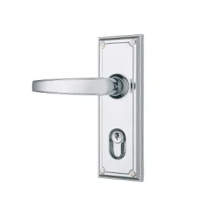 Trilock Traditional Single Cylinder Lever Set in Satin Chrome by Gainsborough, a Doors & Hardware for sale on Style Sourcebook