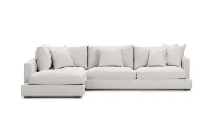 Long Beach Left Corner Sofa, Grey, by Lounge Lovers by Lounge Lovers, a Sofas for sale on Style Sourcebook