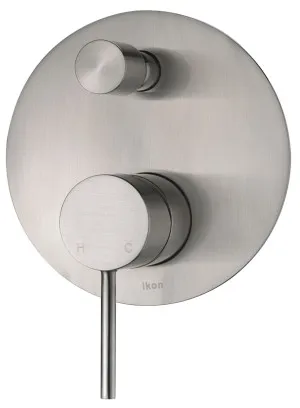 Hali Wall/Shower Mixer w Diverter Brushed Nickel by Ikon, a Laundry Taps for sale on Style Sourcebook