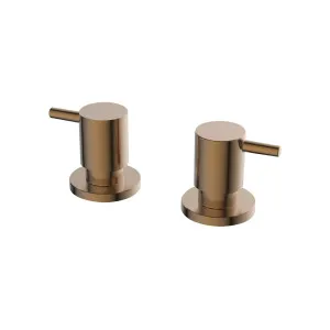 Misha 1/4 Turn Wall Top Assembly Brushed Copper by null, a Laundry Taps for sale on Style Sourcebook