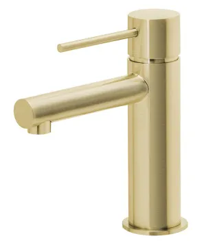 Vivid Slimline Basin Mixer Brushed Gold by PHOENIX, a Bathroom Taps & Mixers for sale on Style Sourcebook