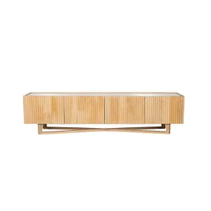 Milo Flute Mango Wood & Marble Top TV Unit by null, a Entertainment Units & TV Stands for sale on Style Sourcebook
