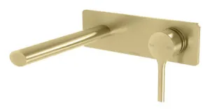 Vivid Slimline Oval Switchmix Wall Basin/Bath Mixer Set 175mm Brushed In Gold By Phoenix by PHOENIX, a Bathroom Taps & Mixers for sale on Style Sourcebook