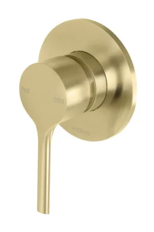 Vivid Slimline Oval Switchmix Shower Wall Mixer Brushed In Gold By Phoenix by PHOENIX, a Bathroom Taps & Mixers for sale on Style Sourcebook