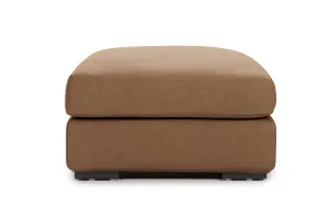 Long Beach Leather Ottoman, Brown, by Lounge Lovers by Lounge Lovers, a Ottomans for sale on Style Sourcebook