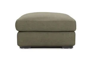 Long Beach Leather Ottoman, Texas Moss, by Lounge Lovers by Lounge Lovers, a Ottomans for sale on Style Sourcebook